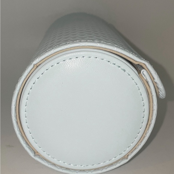 Soft Blue jewelry travel organizer cylinder Travel Clutch - Picture 2 of 7